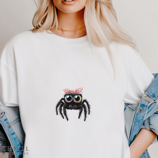 Pink Bow Jumping Spider  T-shirt