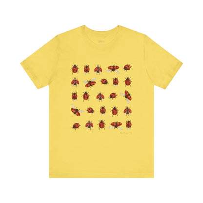 Cute LadyBug Grid T-shirt