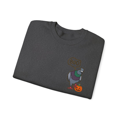 Boo Pigeon Unisex Sweatshirt - Halloween City Bird Sweatshirt