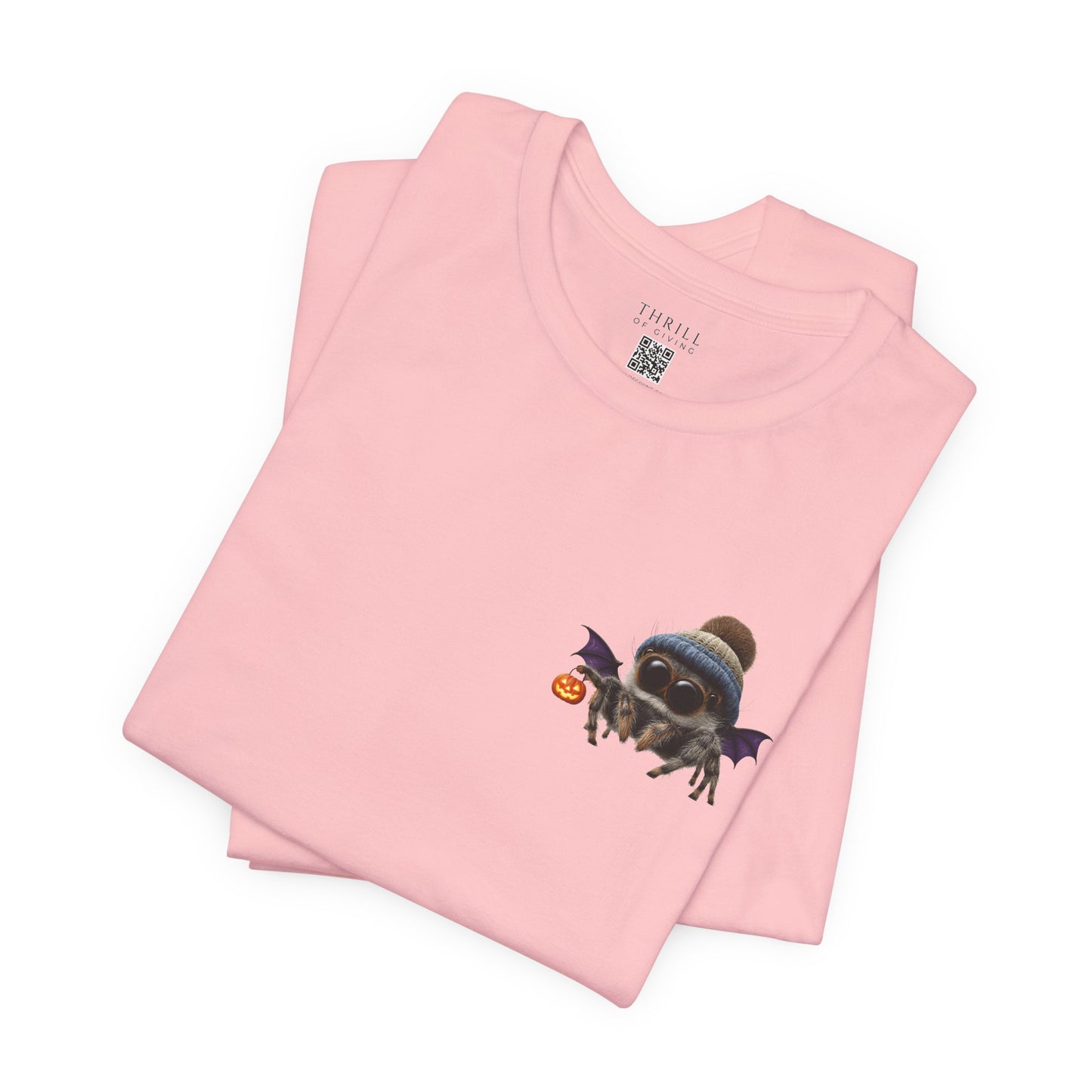 Cute Spider Bat in a Hat - Beanie Hat Jumping Spider T-Shirt