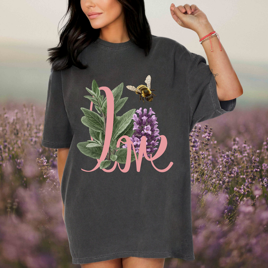 Vintage Sage & Lilac T-shirt