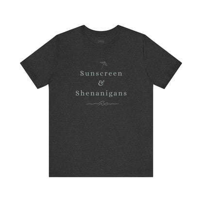 Funny Sunscreen & Shenanigans T-Shirt