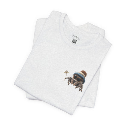 Magic Mushroom Adventures - Beanie Hat Jumping Spider T-Shirt