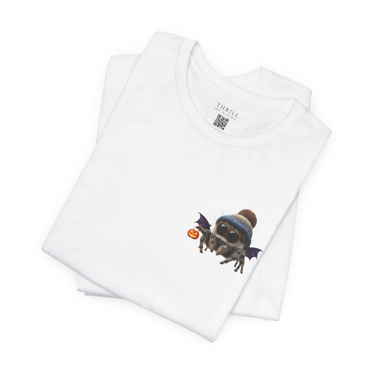 Cute Spider Bat in a Hat - Beanie Hat Jumping Spider T-Shirt