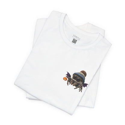 Cute Spider Bat in a Hat - Beanie Hat Jumping Spider T-Shirt