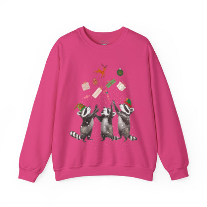 Elf Raccoon Holiday Sweatshirt