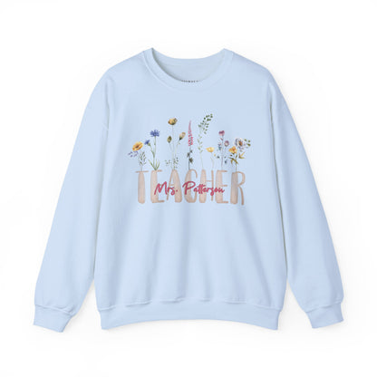 Watercolor Teacher Sweatshirt - Personalized