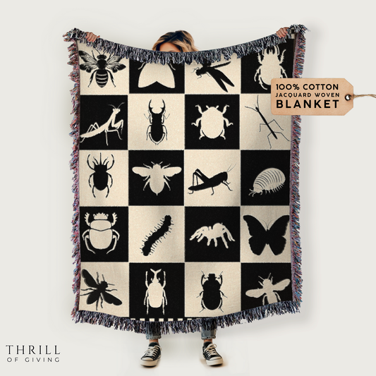 Woven Checkered Bug Blanket