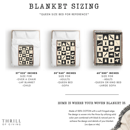 Woven Checkered Bug Blanket