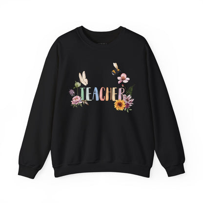 Wildflower Watercolor Teacher Sweatshirt