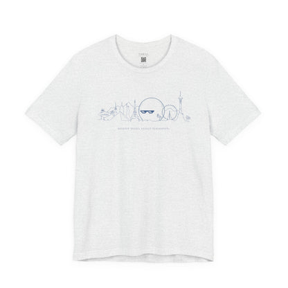 Funny Las Vegas T-shirt: Unisex quirky Vegas Vegas Strip Sketch Tee