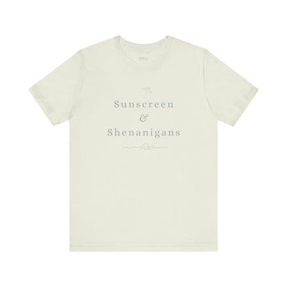 Funny Sunscreen & Shenanigans T-Shirt