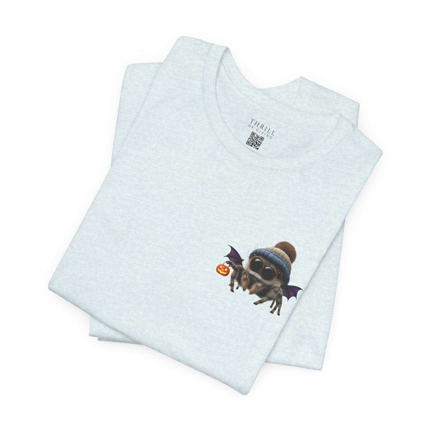 Cute Spider Bat in a Hat - Beanie Hat Jumping Spider T-Shirt