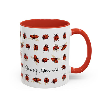 Ladybug Mug - One Sip, One Wish