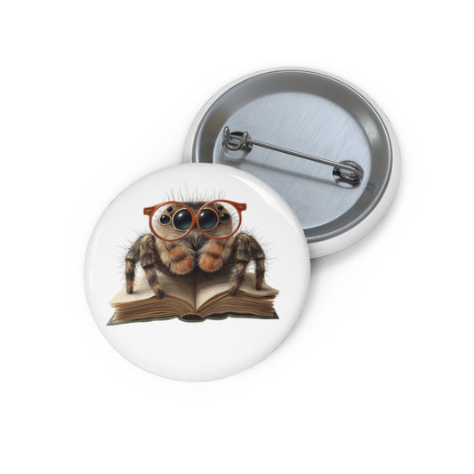 Spider Book Club - Metal Pin Button