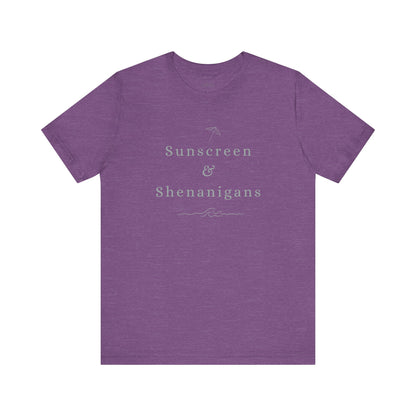 Funny Sunscreen & Shenanigans T-Shirt