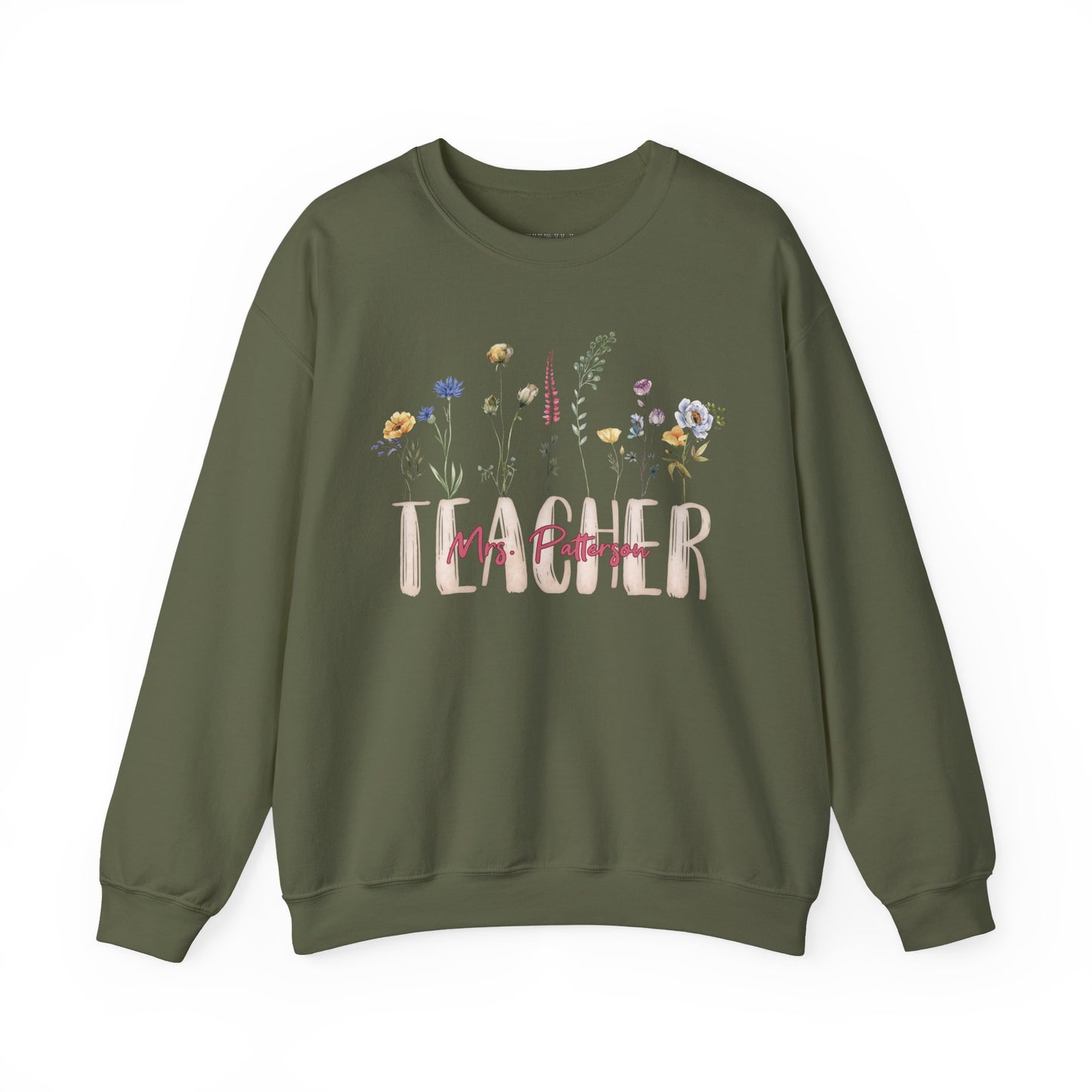 Watercolor Teacher Sweatshirt - Personalized