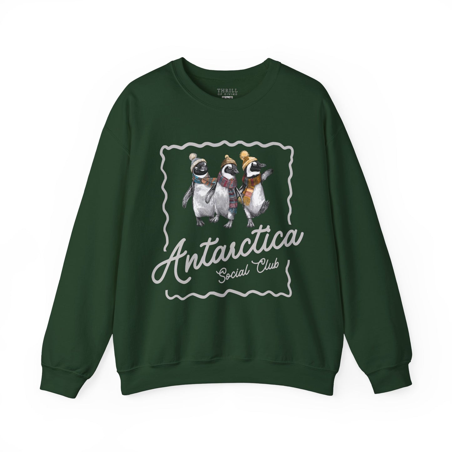 Antarctica Penguin Social Club Crewneck