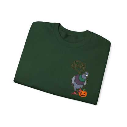 Boo Pigeon Unisex Sweatshirt - Halloween City Bird Sweatshirt