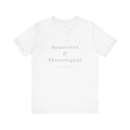 Funny Sunscreen & Shenanigans T-Shirt