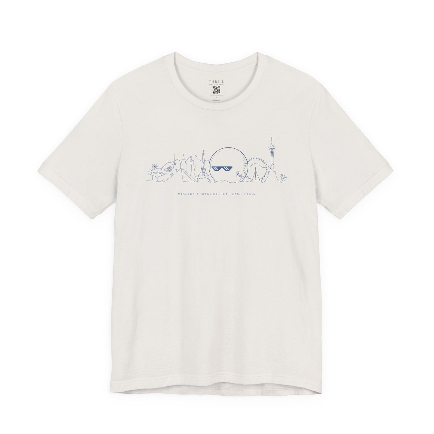 Funny Las Vegas T-shirt: Unisex quirky Vegas Vegas Strip Sketch Tee