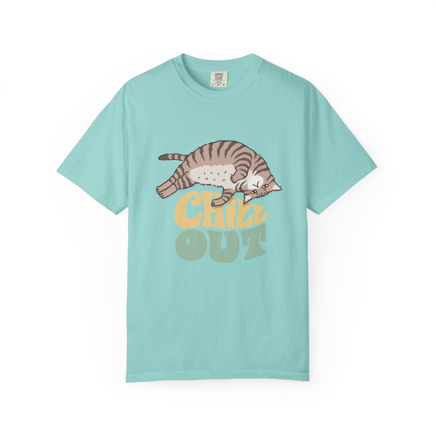 Funny Chill Out Cat T-shirt