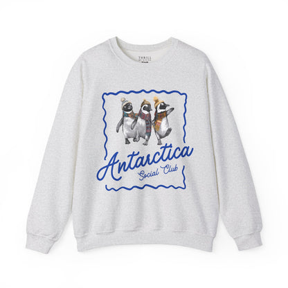 Antarctica Penguin Social Club Crewneck