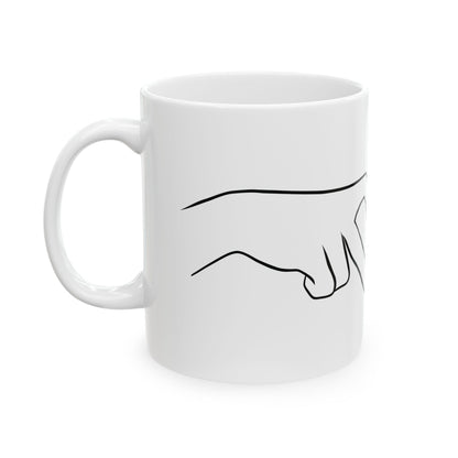 Gen-Z Heart Hands Coffee Mug