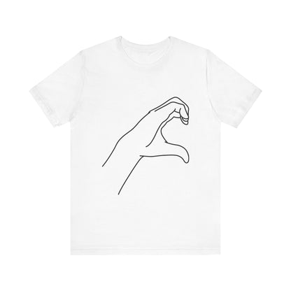 Millennial Half Heart Hands Shirt [right]