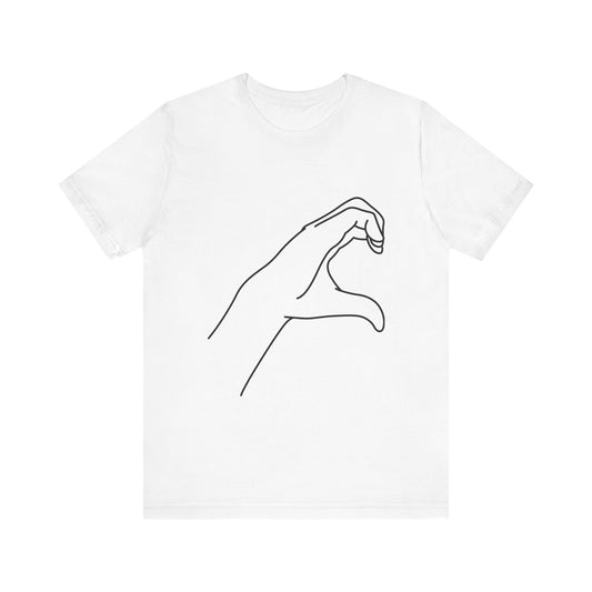 Millennial Half Heart Hands Shirt [right]