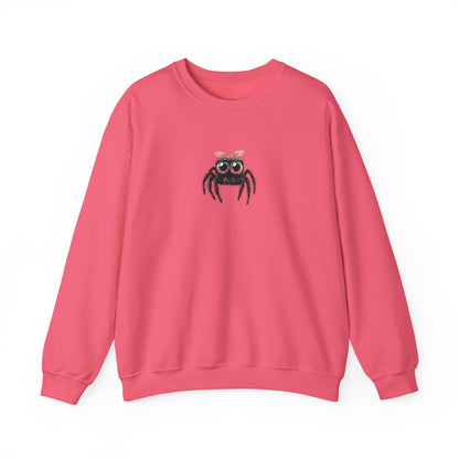 Pink Bow Jumping Spider Sweatshirt