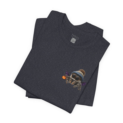 Cute Spider Bat in a Hat - Beanie Hat Jumping Spider T-Shirt