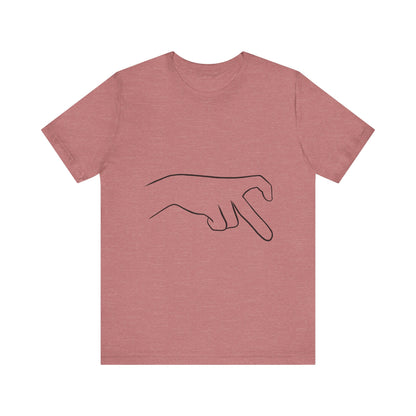 Gen-Z Half Heart Hands Shirt [right]