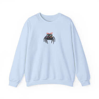 Pink Bow Jumping Spider Sweatshirt