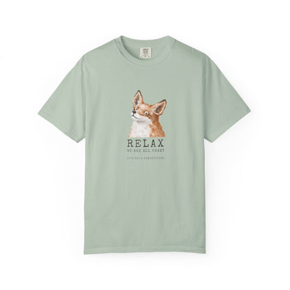 RELAX FOX - We are all CRAZY Funny T-shirt