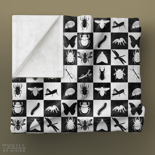 Insect Checkered Bug Blanket