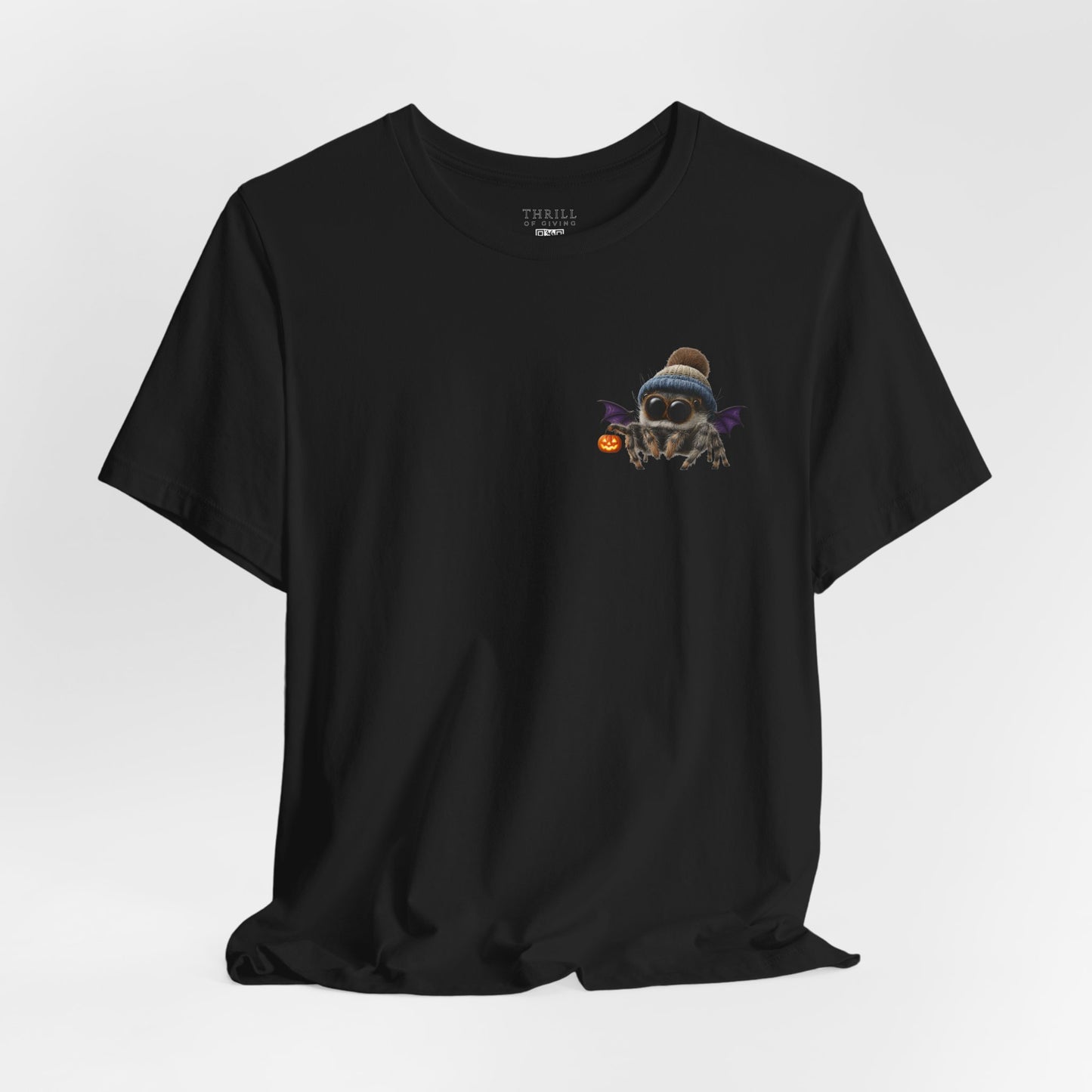 Cute Spider Bat in a Hat - Beanie Hat Jumping Spider T-Shirt