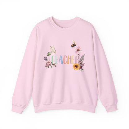 Wildflower Watercolor Teacher Sweatshirt