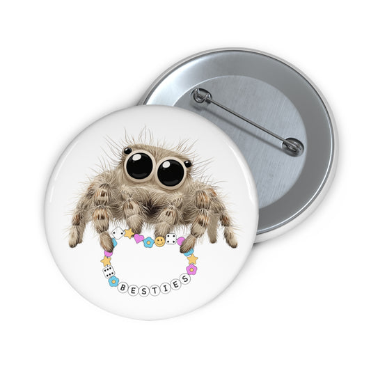 Friendly Spider - Metal Pin Button