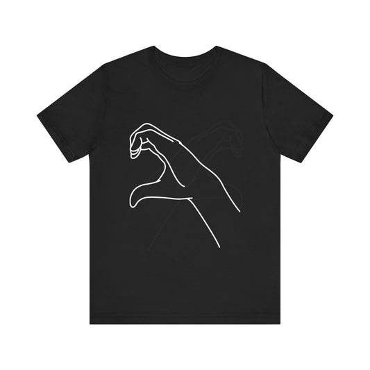 Millennial Half Heart Hands Shirt [left]