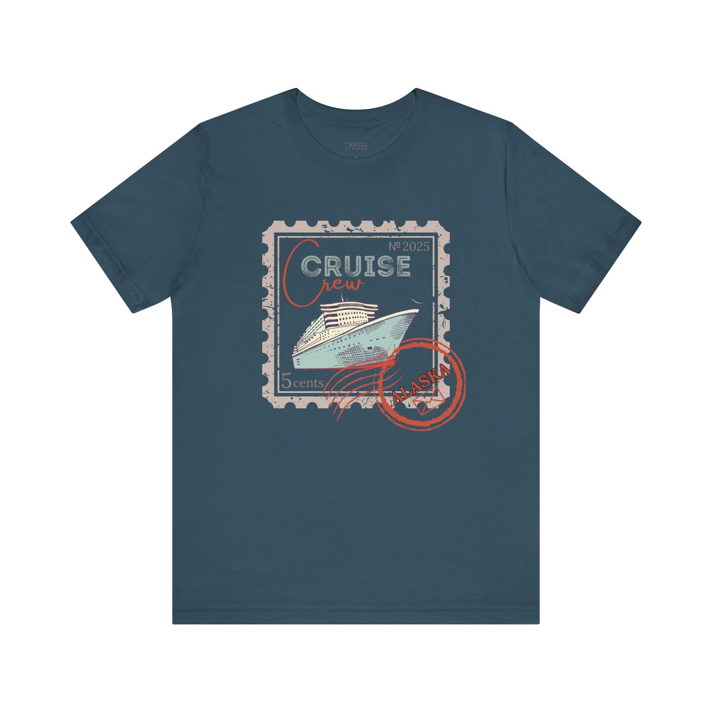 Custom Stamp Cruise Crew Tee