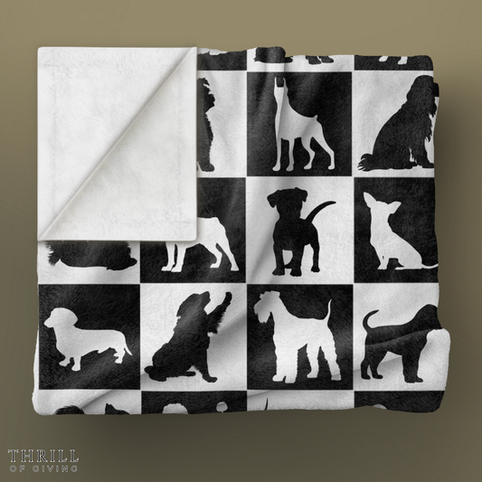 Dog Checkered Blanket