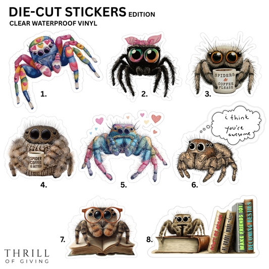 Adorable Spider - Vinyl Stickers