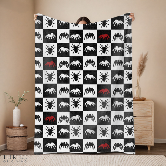 Spider Checkered Blanket
