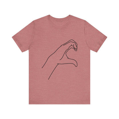Millennial Half Heart Hands Shirt [right]