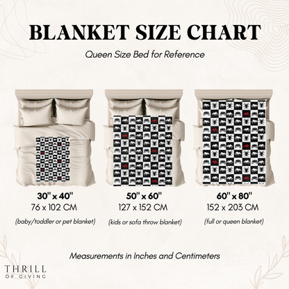 Spider Checkered Blanket