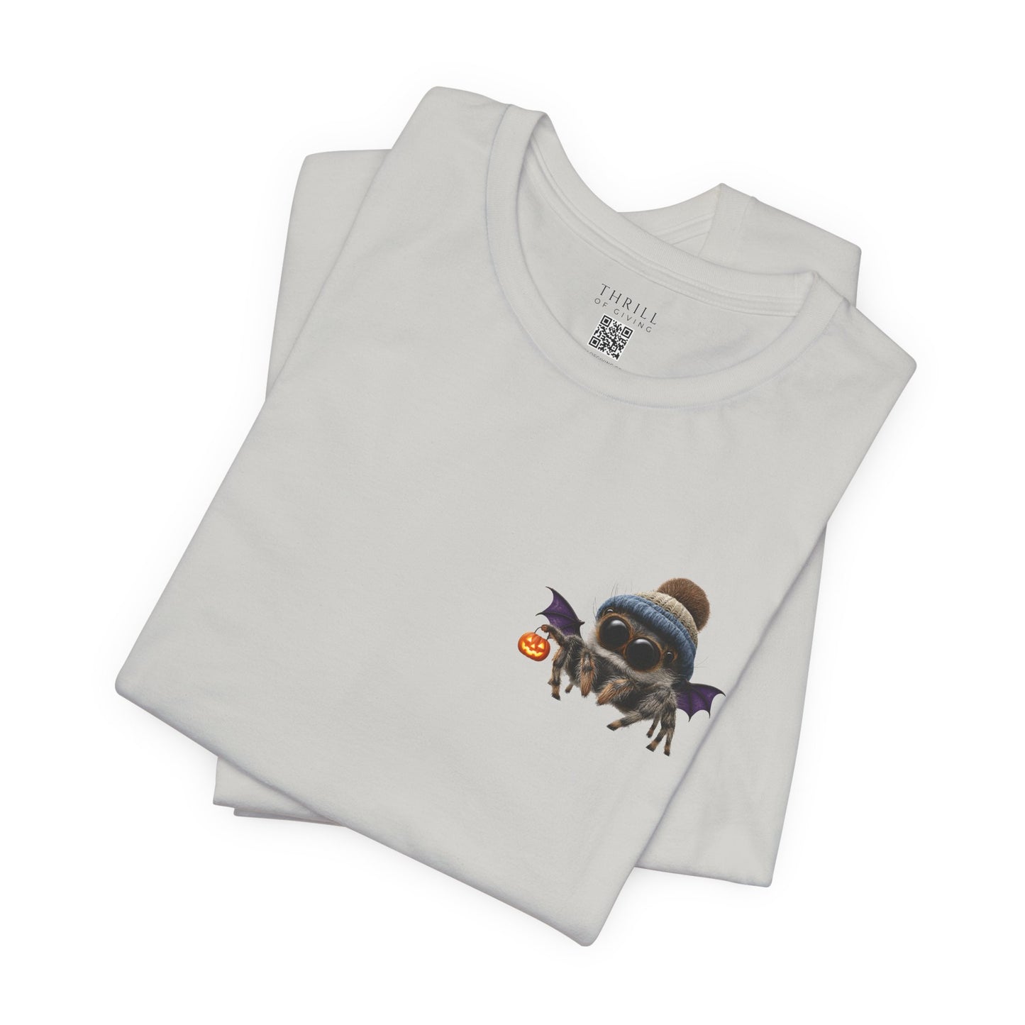 Cute Spider Bat in a Hat - Beanie Hat Jumping Spider T-Shirt