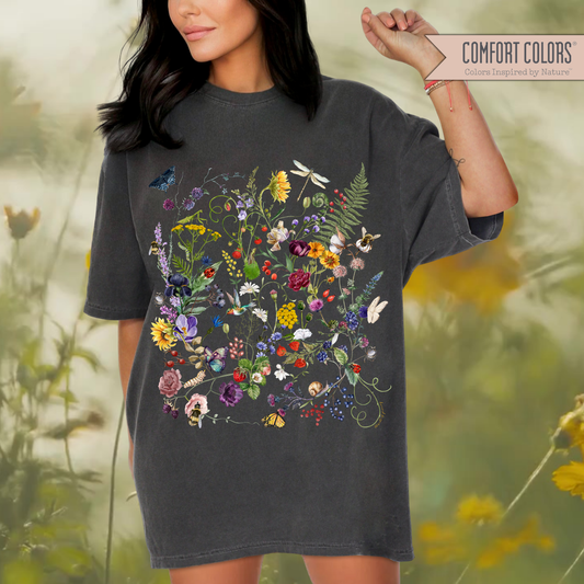 Vintage Pressed Flowers Shirt