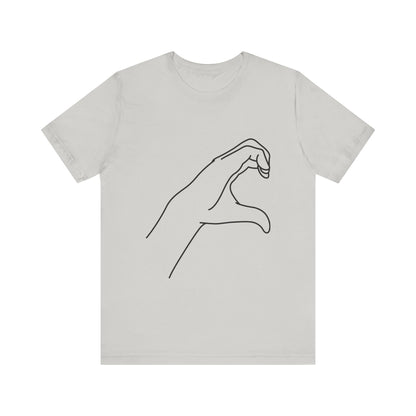 Millennial Half Heart Hands Shirt [right]