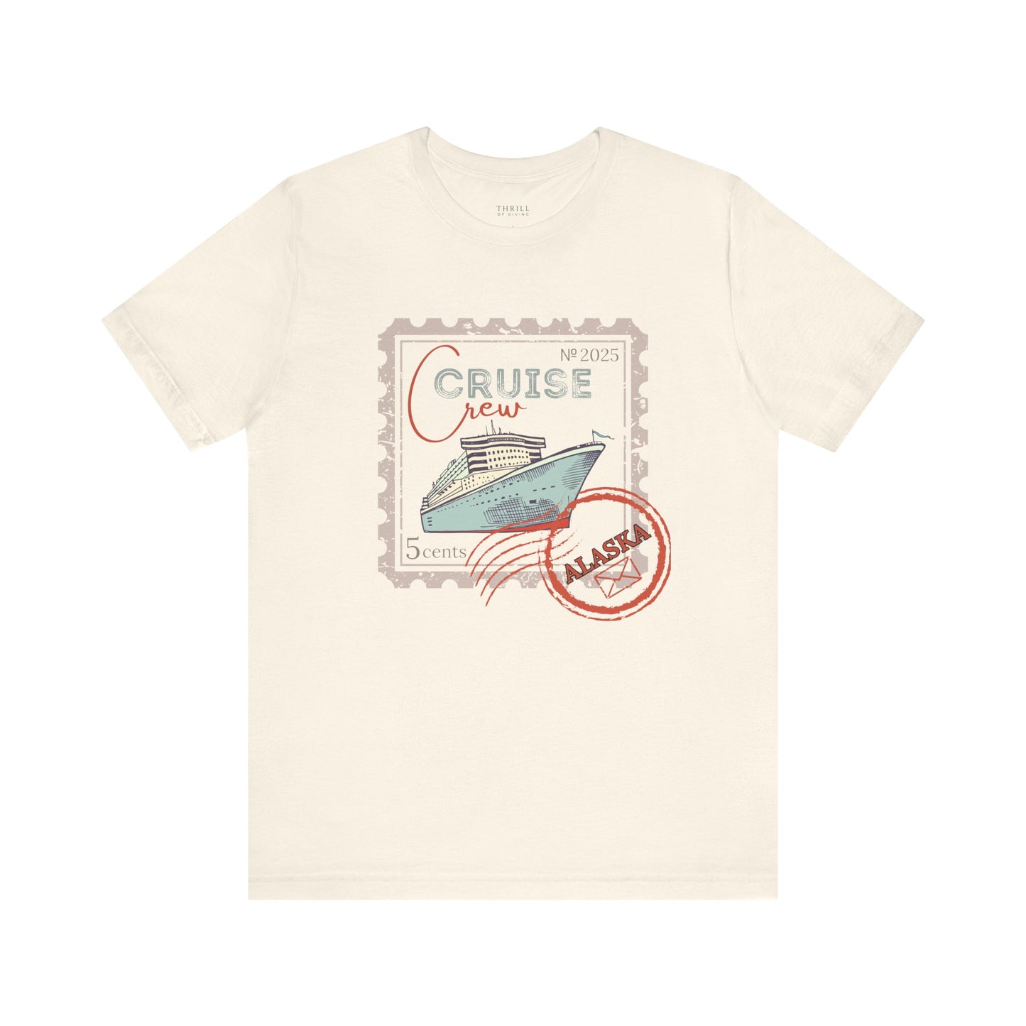 Custom Stamp Cruise Crew Tee